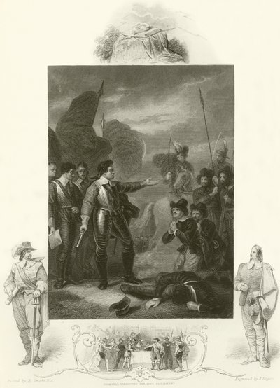 Cromwell suppressing the mutiny in the army by Robert Smirke